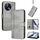 Custodia in pelle retrò con fibbia a sgancio rapido per Tecno Camon 30S / 30S Pro (grigio) Custodia in pelle retrò con fibbia a sgancio rapido per Tecno Camon 30S / 30S Pro (grigio)