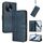 Custodia in pelle retrò con fibbia a sgancio rapido per Tecno Camon 30S / 30S Pro (blu scuro)