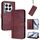 Custodia in pelle retrò con fibbia a sgancio rapido per Tecno Camon 30 Premier Line (rosso vino) Custodia in pelle retrò con fibbia a sgancio rapido per Tecno Camon 30 Premier Line (rosso vino)