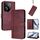 Custodia in pelle retrò con fibbia a giunzione per Tecno Camon 20 Pro 5G (rosso vino) Custodia in pelle retrò con fibbia a giunzione per Tecno Camon 20 Pro 5G (rosso vino)