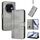 Custodia in pelle retrò con fibbia a giunzione per Tecno Spark 30C 4G (grigio) Custodia in pelle retrò con fibbia a giunzione per Tecno Spark 30C 4G (grigio)