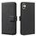 Custodia in pelle con motivo geometrico RFID per Samsung Galaxy A06 (nera)