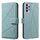 Custodia in pelle con motivo geometrico RFID per Samsung Galaxy A32 5G (verde)