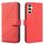 Custodia in pelle con motivo geometrico RFID per Samsung Galaxy A55 (rossa) Custodia in pelle con motivo geometrico RFID per Samsung Galaxy A55 (rossa)