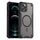 Custodia magnetica Armor Glaze MagSafe per iPhone 12 Pro (nera)