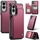 Custodia antifurto RFID per Samsung Galaxy S25 Edge 5G CaseMe C22 con slot per schede (rosso) Custodia antifurto RFID per Samsung Galaxy S25 Edge 5G CaseMe C22 con slot per schede (rosso)