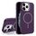 Custodia per iPhone 11 Pro Max con supporto per obiettivo in silicone organico MagSafe (viola) Custodia per iPhone 11 Pro Max con supporto per obiettivo in silicone organico MagSafe (viola)