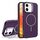 Custodia per iPhone 12 con supporto per obiettivo in silicone organico MagSafe (viola) Custodia per iPhone 12 con supporto per obiettivo in silicone organico MagSafe (viola)