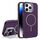 Custodia per iPhone 14 Pro Max con supporto per obiettivo in silicone organico MagSafe (viola) Custodia per iPhone 14 Pro Max con supporto per obiettivo in silicone organico MagSafe (viola)