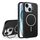Custodia per iPhone 15 con supporto per obiettivo in silicone organico MagSafe (nero) Custodia per iPhone 15 con supporto per obiettivo in silicone organico MagSafe (nero)