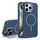Custodia per iPhone 15 Pro con supporto per obiettivo in silicone organico MagSafe (blu) Custodia per iPhone 15 Pro con supporto per obiettivo in silicone organico MagSafe (blu)