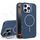 Custodia per iPhone 16 Pro Max con supporto per obiettivo in silicone organico MagSafe (blu) Custodia per iPhone 16 Pro Max con supporto per obiettivo in silicone organico MagSafe (blu)
