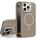 Custodia per iPhone 16 Pro con supporto per obiettivo in silicone organico MagSafe (oro deserto)