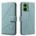 Custodia in pelle con motivo geometrico RFID per Motorola Moto G35 5G (verde) Custodia in pelle con motivo geometrico RFID per Motorola Moto G35 5G (verde)