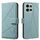 Custodia in pelle con motivo geometrico RFID per Motorola Moto G75 (verde) Custodia in pelle con motivo geometrico RFID per Motorola Moto G75 (verde)
