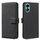 Custodia in pelle con motivo geometrico RFID per OPPO A78 4G (nera)