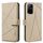 Custodia in pelle con motivo geometrico RFID per OPPO A94 5G / F19 Pro+ / Reno5 Z 5G (beige) Custodia in pelle con motivo geometrico RFID per OPPO A94 5G / F19 Pro+ / Reno5 Z 5G (beige)
