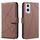 Custodia in pelle con motivo geometrico RFID per OPPO A96 5G / Reno7 Z (marrone) Custodia in pelle con motivo geometrico RFID per OPPO A96 5G / Reno7 Z (marrone)