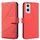 Custodia per telefono in pelle con motivo geometrico RFID per OPPO A96 5G / Reno7 Z (rossa) Custodia per telefono in pelle con motivo geometrico RFID per OPPO A96 5G / Reno7 Z (rossa)