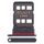 Per ZTE nubia Z50 NX711J Vassoio SIM + scheda SIM (nero)