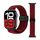 Cinturino per Apple Watch 46 mm / 49 mm / 45 mm / 44 mm con fibbia magnetica intrecciata (nero, rosso) Cinturino per Apple Watch 46 mm / 49 mm / 45 mm / 44 mm con fibbia magnetica intrecciata (nero, rosso)