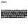 Per MacBook A2251 A2289 A2238 A2338 10 pezzi Tasti grandi per invio Regno Unito, Lingua: Francese Per MacBook A2251 A2289 A2238 A2338 10 pezzi Tasti grandi per invio Regno Unito, Lingua: Francese
