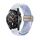 Cinturino per orologio in nylon intrecciato con fibbia magnetica da 20 mm (viola)