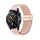 Cinturino per orologio in nylon intrecciato con fibbia magnetica da 22 mm (rosa sabbia) Cinturino per orologio in nylon intrecciato con fibbia magnetica da 22 mm (rosa sabbia)