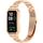 Per Huawei Band 10/10 NFC/9/9 NFC Watch Frame, cinturino in acciaio inossidabile con tre perle integrate (oro rosa) Per Huawei Band 10/10 NFC/9/9 NFC Watch Frame, cinturino in acciaio inossidabile con tre perle integrate (oro rosa)