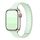Cinturino per Apple Watch da 46 mm / 49 mm / 45 mm / 44 mm con cinturino magnetico sottile a forma di I a tre perle in silicone (menta)
