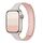Cinturino per Apple Watch da 46 mm / 49 mm / 45 mm / 44 mm in silicone magnetico sottile a forma di I con tre perle (luce stellare con sabbia rosa) Cinturino per Apple Watch da 46 mm / 49 mm / 45 mm / 44 mm in silicone magnetico sottile a forma di I con tre perle (luce stellare con sabbia rosa)