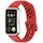 Cinturino in silicone per Huawei Band 10/9/8 con testa in metallo e foro rotondo (rosso) Cinturino in silicone per Huawei Band 10/9/8 con testa in metallo e foro rotondo (rosso)
