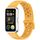 Cinturino in silicone con foro rotondo e testa in metallo per Huawei Band 10/9/8 (giallo)