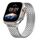 Cinturino in acciaio con anello magnetico a nove perle per Apple Watch da 42 mm / 41 mm / 40 mm / 38 mm (argento) Cinturino in acciaio con anello magnetico a nove perle per Apple Watch da 42 mm / 41 mm / 40 mm / 38 mm (argento)