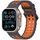 Cinturino per Apple Watch 46mm / 49mm / 45mm / 44mm in silicone bicolore con doppia fila di fori (grigio arancione) Cinturino per Apple Watch 46mm / 49mm / 45mm / 44mm in silicone bicolore con doppia fila di fori (grigio arancione)