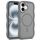 For iPhone 16 Skin Feel Wave Texture MagSafe Phone Case(Grey)