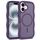 For iPhone 16 Plus Skin Feel Wave Texture MagSafe Phone Case(Purple)