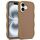 For iPhone 16 Plus Skin Feel Wave Texture MagSafe Phone Case(Brown)
