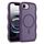 For iPhone 16e Skin Feel Wave Texture MagSafe Phone Case(Purple)