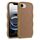For iPhone 16e Skin Feel Wave Texture MagSafe Phone Case(Brown)
