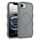 For iPhone 16e Skin Feel Wave Texture MagSafe Phone Case(Grey)