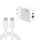 Caricabatterie PD41 GaN PD 45W + USB con cavo dati da tipo C a tipo C, spina USA (bianco) Caricabatterie PD41 GaN PD 45W + USB con cavo dati da tipo C a tipo C, spina USA (bianco)