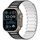 Cinturino magnetico bicolore per Apple Watch da 46 mm / 49 mm / 45 mm / 44 mm, modello Colorful Spirit Piano, morbido (nero e bianco) Cinturino magnetico bicolore per Apple Watch da 46 mm / 49 mm / 45 mm / 44 mm, modello Colorful Spirit Piano, morbido (nero e bianco)