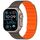 Cinturino magnetico a nido d'ape per Apple Watch 46 mm / 49 mm / 45 mm / 44 mm (grigio arancione) Cinturino magnetico a nido d'ape per Apple Watch 46 mm / 49 mm / 45 mm / 44 mm (grigio arancione)