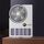 Ventilatore elettrico domestico 2 in 1, lampada anti-zanzare, ventilatore da tavolo digitale a LED, colore: bianco con spina Ventilatore elettrico domestico 2 in 1, lampada anti-zanzare, ventilatore da tavolo digitale a LED, colore: bianco con spina