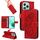 For Honor 400 Lite Swallowtail Butterfly Embossed Leather Phone Case(Red)