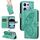 For Redmi Note 14S 4G / Note 13 Pro 4G Swallowtail Butterfly Embossed Leather Phone Case(Green)