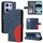 For Redmi Note 14S 4G / Note 13 Pro 4G Dual-color Splicing Flip Leather Phone Case(Blue) For Redmi Note 14S 4G / Note 13 Pro 4G Dual-color Splicing Flip Leather Phone Case(Blue)