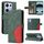 For Redmi Note 14S 4G / Note 13 Pro 4G Dual-color Splicing Flip Leather Phone Case(Green) For Redmi Note 14S 4G / Note 13 Pro 4G Dual-color Splicing Flip Leather Phone Case(Green)