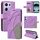 For Redmi Note 14S 4G / Note 13 Pro 4G Dual-color Splicing Flip Leather Phone Case(Purple) For Redmi Note 14S 4G / Note 13 Pro 4G Dual-color Splicing Flip Leather Phone Case(Purple)